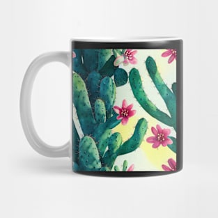 Watercolor cactus plant cactus pattern Mug